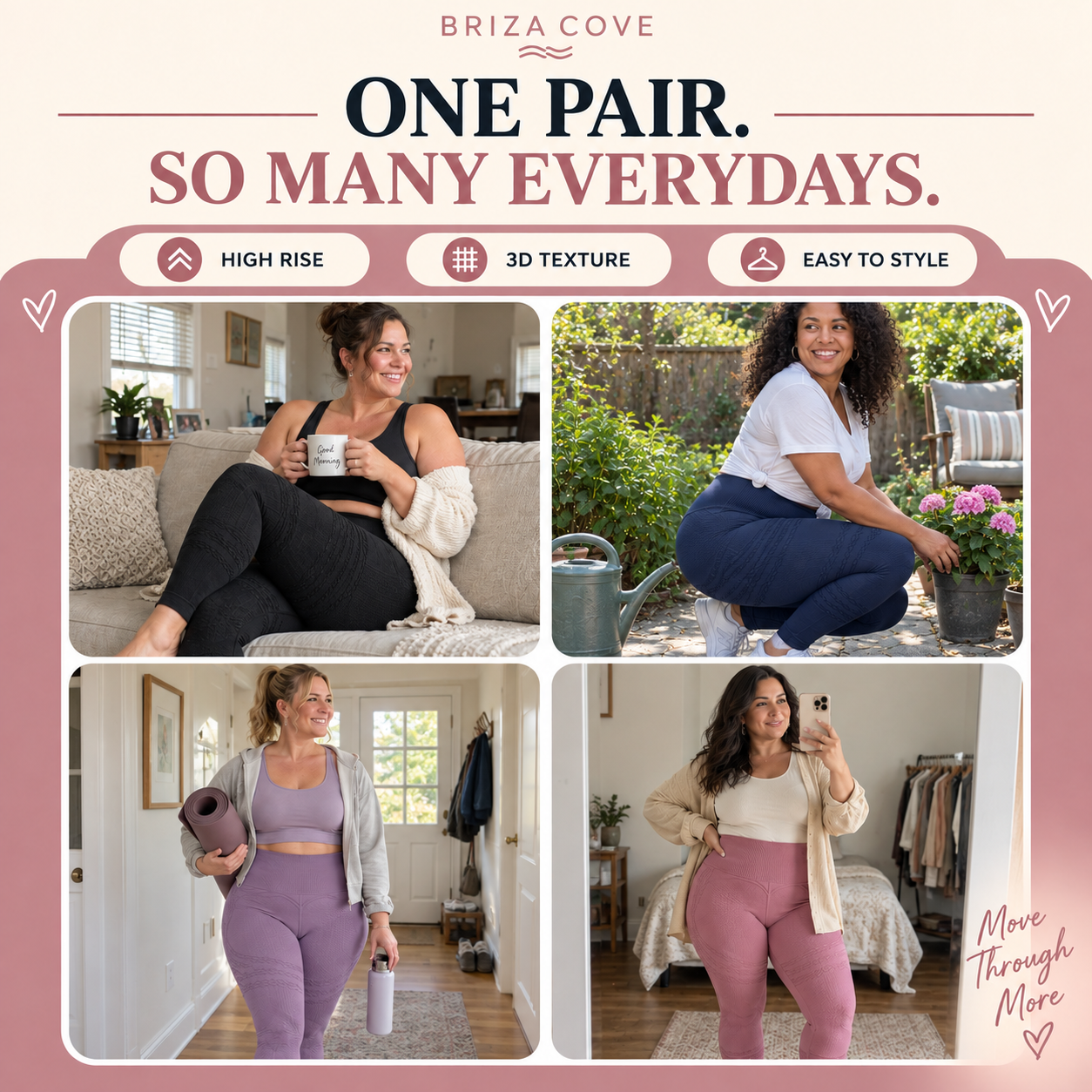 Briza leggings styled for everyday wear